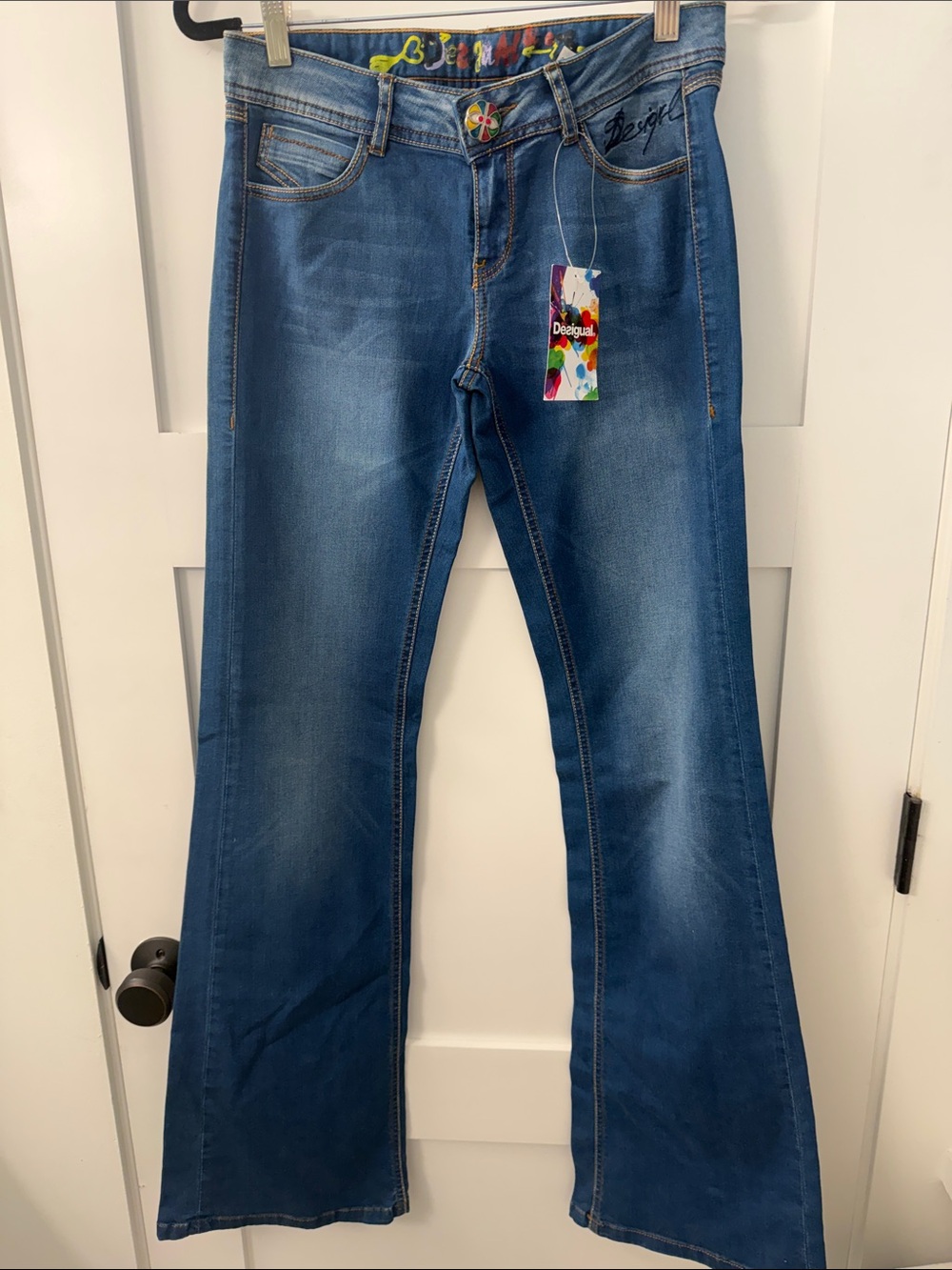 Desigual Women's Flare Jeans - size 28 Tall (38 28 10)